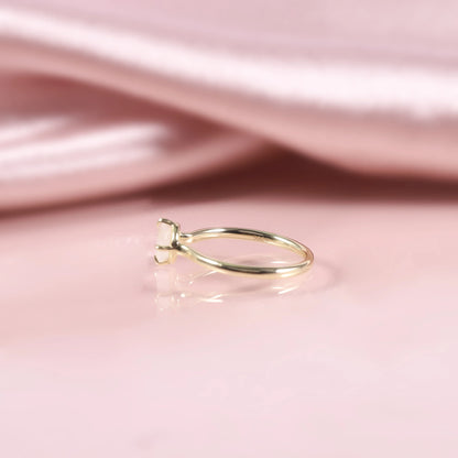 Moonstone crystal ring minimalist with a round moonstone moonstone boho ring gemstone ring