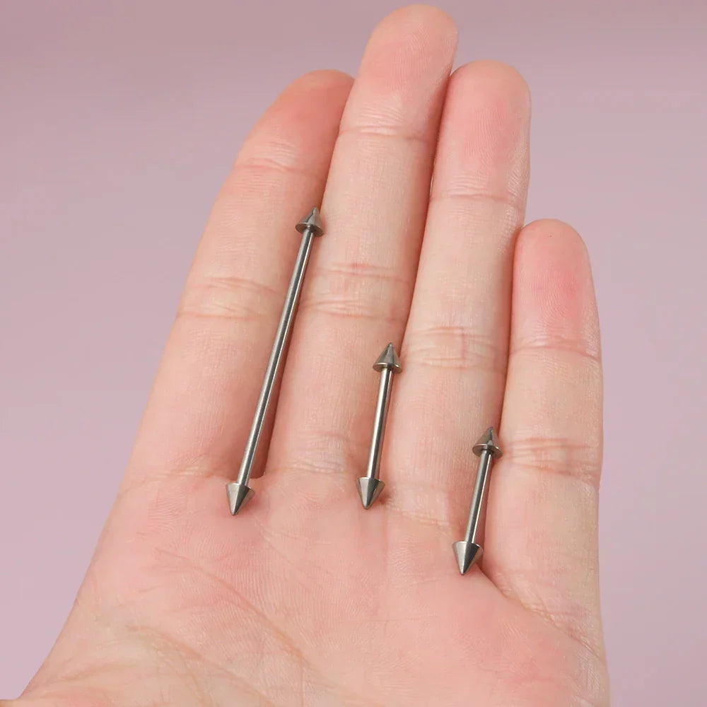 Arrow industrial piercing spike industrial piercing 14G 16G titanium barbell