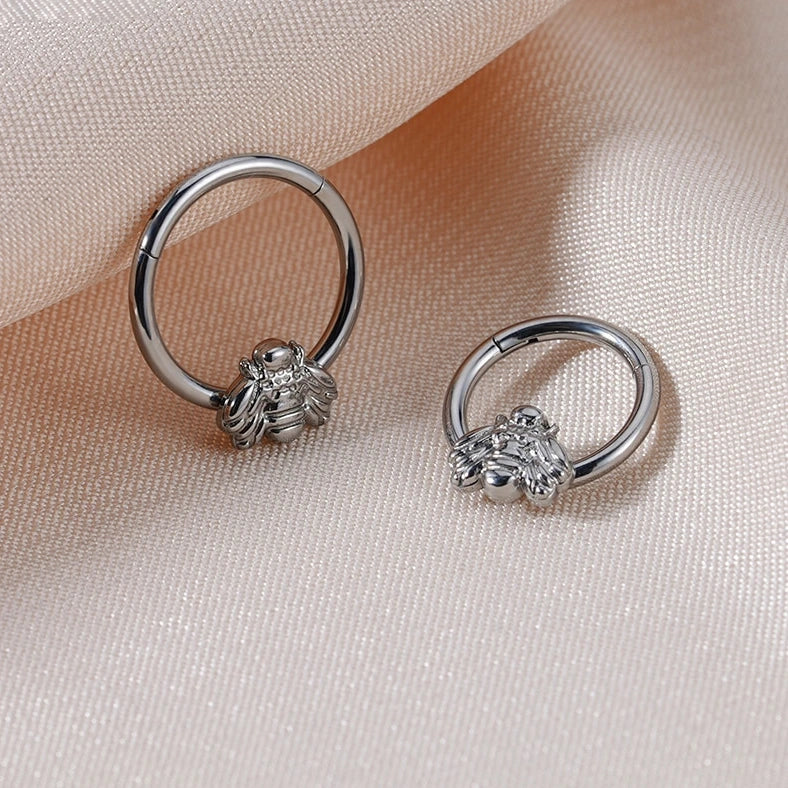 Cute and pretty septum rings with a bee 16 gauge