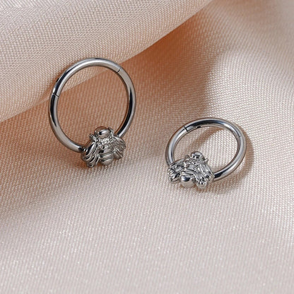 Cute and pretty septum rings with a bee 16 gauge