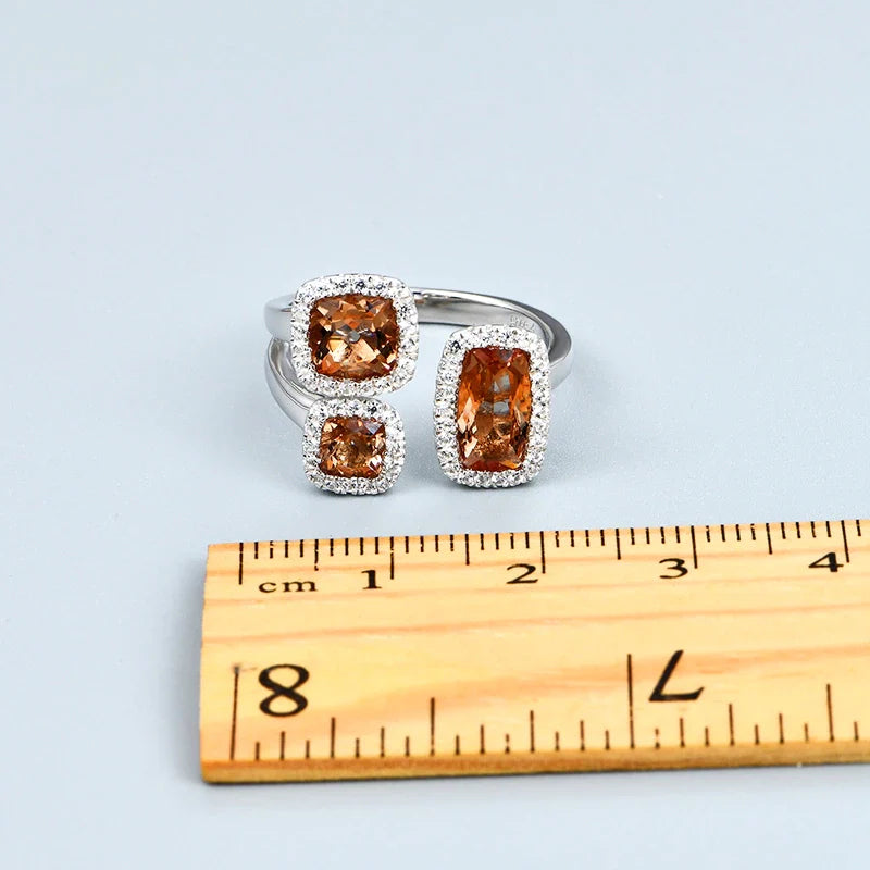 Zultanite ring three stones