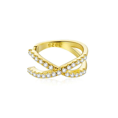 Criss cross cuff earring