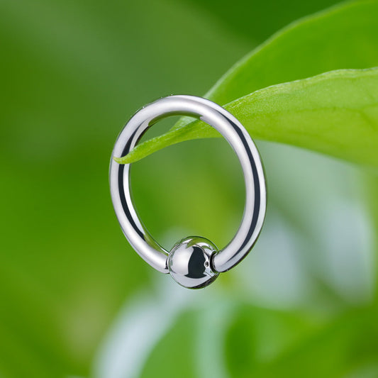 16 gauge nose ring captive bead