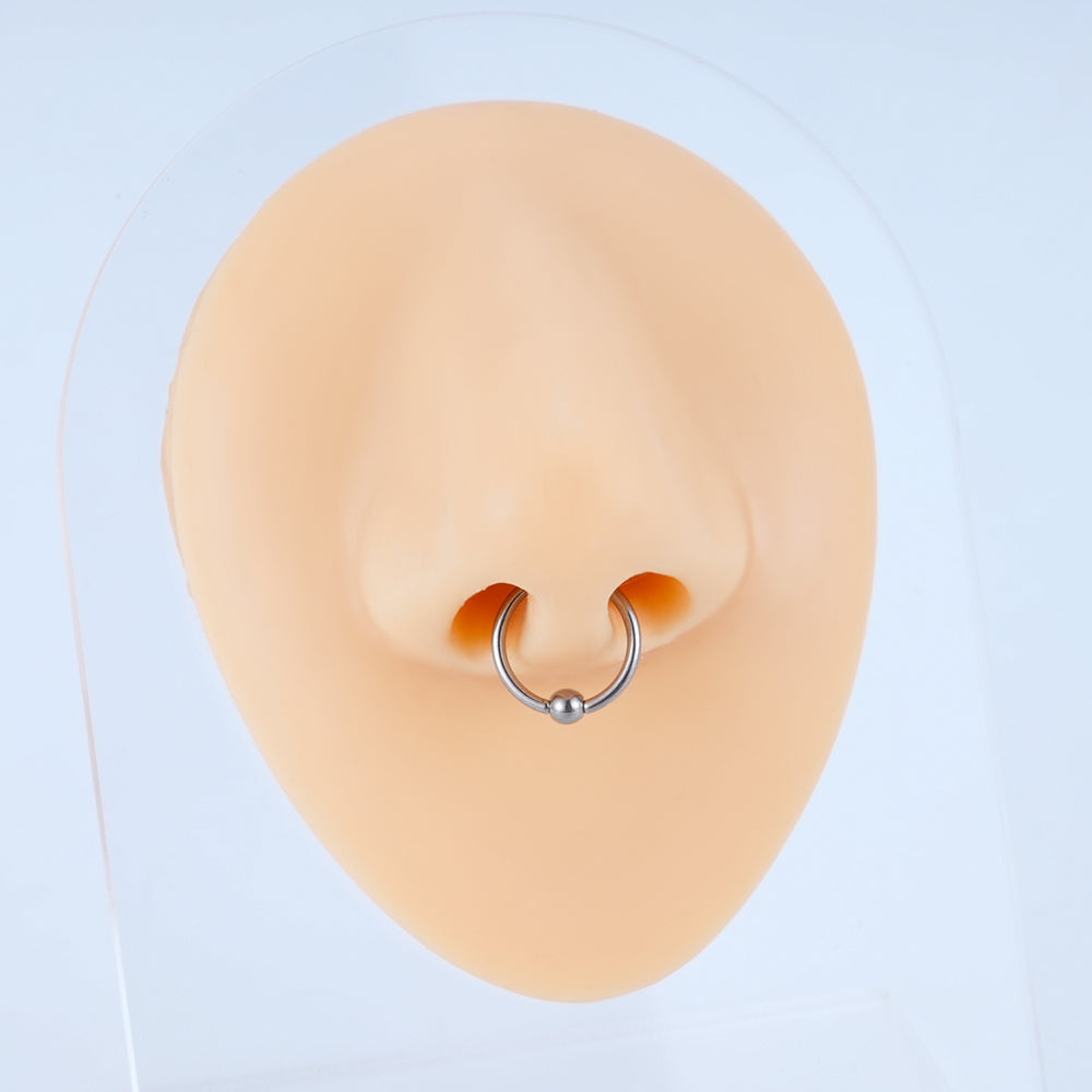 16 gauge nose ring captive bead