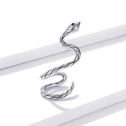 Snake ear cuff in silver