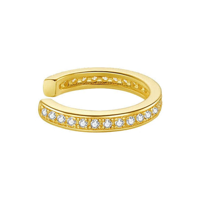 White cubic zirconia ear cuff