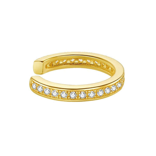 White cubic zirconia ear cuff